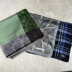 紳士用ハンカチ3枚