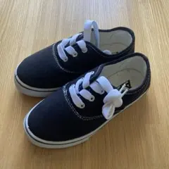 18.5~19cm／スニーカー/黒×白