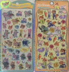 32 ズートピア シール 2点セット うるちゅるPOP プチドロップステッカー