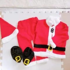 新品未使用❀クリスマス サンタクロース コスプレ 帽子付 ベビー用90cm