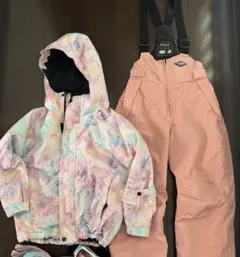 スキーウェアセット　140サイズ　ピンク