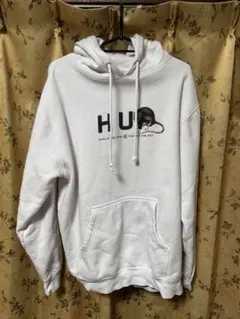【〆2/14まで】HUF フロントグラフィックパーカー M ホワイト