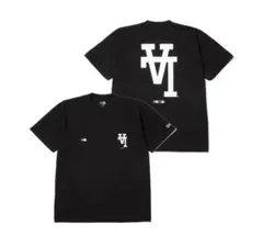 NEW ERA ドジャース　逆ロゴTシャツ　Mサイズ　　ブラック　新品