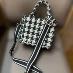 H&M 千鳥柄ショルダーバッグお値下げしました