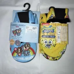 ウォーターソックス 13－15cm スポンジボブ エンジェルブルー 2足