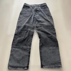 BAYFLOW ソフトデニムパンツ ブラックウォッシュ切り替えデザインのサムネイル
