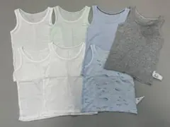 ひ⭐︎様 ユニクロ ベビー肌着 メッシュタンクトップ 80 6枚セット グレー以外
