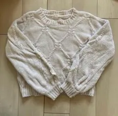 マジェスティックレゴン ベージュ ニット トップス