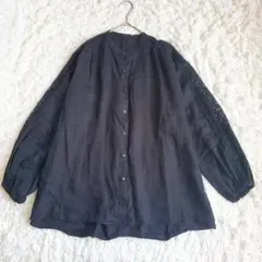 美品⭐︎RIVE DROITE レースキリカエパフスリーブブラウス ［B226］のサムネイル