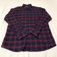 USED ユニクロ ボタンダウン ネルシャツ XLサイズ