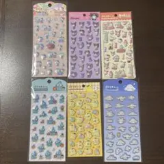 新品未開封　サンリオ　ぷくっとシール ダイソー 6枚セット