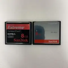 SanDisk コンパクトフラッシュ 8GB 2枚セット