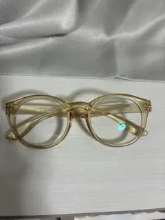 Zoff ブルーライトカット　メガネ　度なし　クリアフレーム