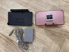 3DS ピンク 本体 ＋ KH3D ＋ 充電器クレードルSDカード付き動作確認済
