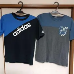 adidas　ジュニア用Tシャツ　２枚セット