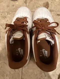 Nike Air Force 1 26.5cm ホワイト ブラウン