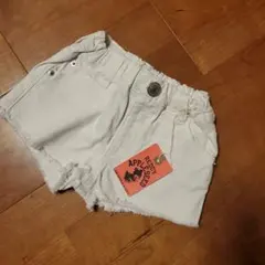 【新品】Reddy Apple Seed ホワイトデニムショーツ100