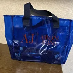 Armani Jeans トートバッグ 青