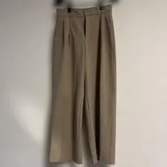 GUレディース ベージュ ワイドパンツ