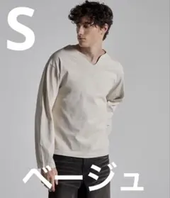 Parts Lab. ベーシックコットンロングスリーブTシャツ キーネック