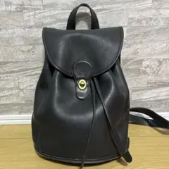 オールドコーチ リュック USA製 黒 ブラック coach