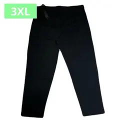 マタニティパンツ ズボン 着痩せ効果 ブラック ストレート 3XL マタニティ