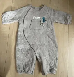 最終値下げ【美品】キルトカバーオール 恐竜刺繍(50〜70)