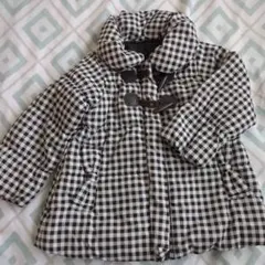 値下げ チェック柄コート（100cm）