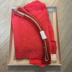 赤色 帯締帯締め箱付き