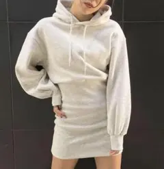 パーカーワンピース ミニワンピース