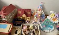 シルバニアファミリー　ハウス　遊園地　船　車　人形　家具　小物