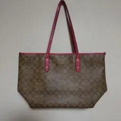 COACH シグネチャー トートバッグ ピンク