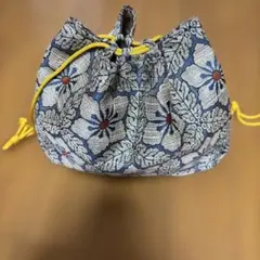 和装用バッグ 巾着 織物