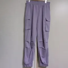 美品❦カーゴパンツ パープル ウエストゴムXL