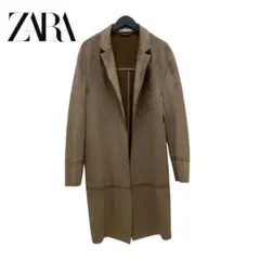 ZARA / ザラ スプリングコートロングコート ブラウン レディース a579