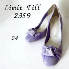 【Limit Till 2359】超美品 日本製 パンプス ライトパープル 24のサムネイル