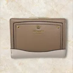 & chouette アンドシュエット 二つ折り財布 モカ シュエット がま口
