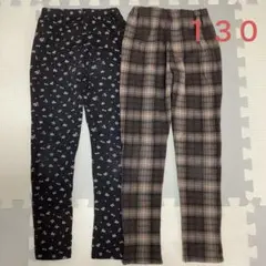 chil2 チルツー 裏起毛 レギンス パンツ 2枚