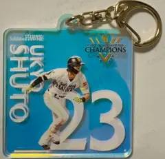 福岡ソフトバンクホークス リーグ優勝 オーロラアクリルキーホルダー 周東佑京