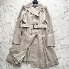 美品♡ バーバリー ロンドン トレンチコート メタルボタン プリーツ ホースロゴ