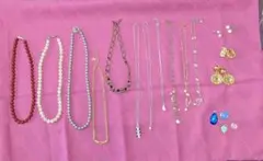 アクセサリー　まとめ売り　15点　ネックレス　イヤリング