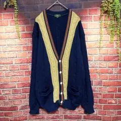 一点物✨ヴィンテージ GUY ケーブルニット カーディガン