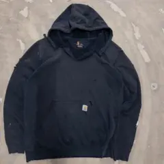 carhartt カーハート ボロ スウェットパーカー ブラック L グランジ