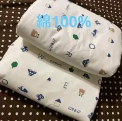 【新品】ハンドメイド クイーン ダブル掛け布団、シングル敷布団カバーセット