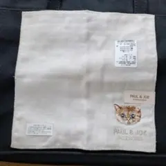 【未使用・タグ付】PAUL & JOE ACCESSOIRES ハンカチ 猫刺繍