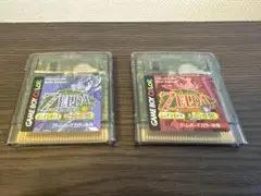 ゲームボーイカラー　ゼルダの伝説 ふしぎの木の実 時空の章　大地の章　ゼルダ