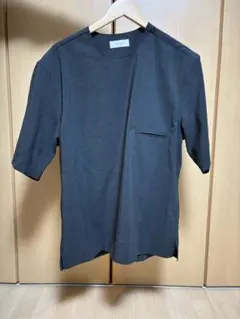 ダークグレー Lサイズ ポケット付き Tシャツ