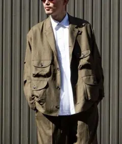 ナイロン テーラードジャケット