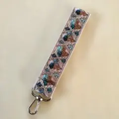 ❋ハンドメイドストラップr❋インド刺繍リボン　ハンドストラップ