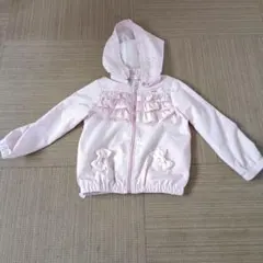 mezzo piano ピンク ストライプ アウター 120cm